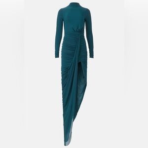 RONNY KOBO Sera dress in deep teal flawed
